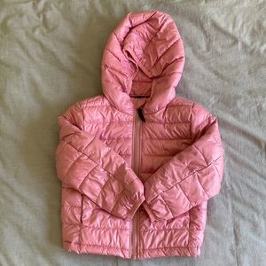 Primary Pink Puffer Coat